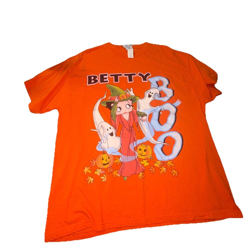 BETTY BOOP Boo Licensed Halloween T-Shirt Unisex Men’s XL Y2K VTG (AD12)